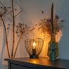 Lampă de masă modernă neagră 20 cm - Pua