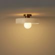 Retro-Deckenleuchte-Bronze-mit-beigem-Glas---Jina