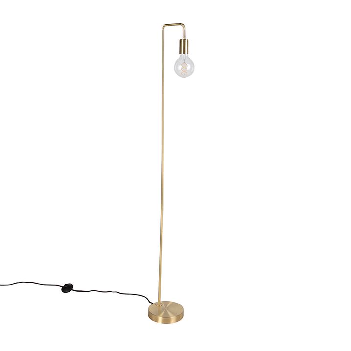 Moderná stojaca lampa mosadz - Facil