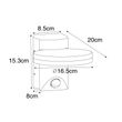 Lampada-da-parete-per-esterni-marrone-ruggine-incl.-LED-IP54-sensore-di-movimento---Esmee