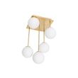 Moderne-Deckenleuchte-Gold-mit-Opalglas-5-Licht---Athen