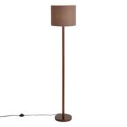 Lampadaire-Japandi-en-bois-de-noyer-avec-abat-jour-en-lin-marron-151-cm---Mels