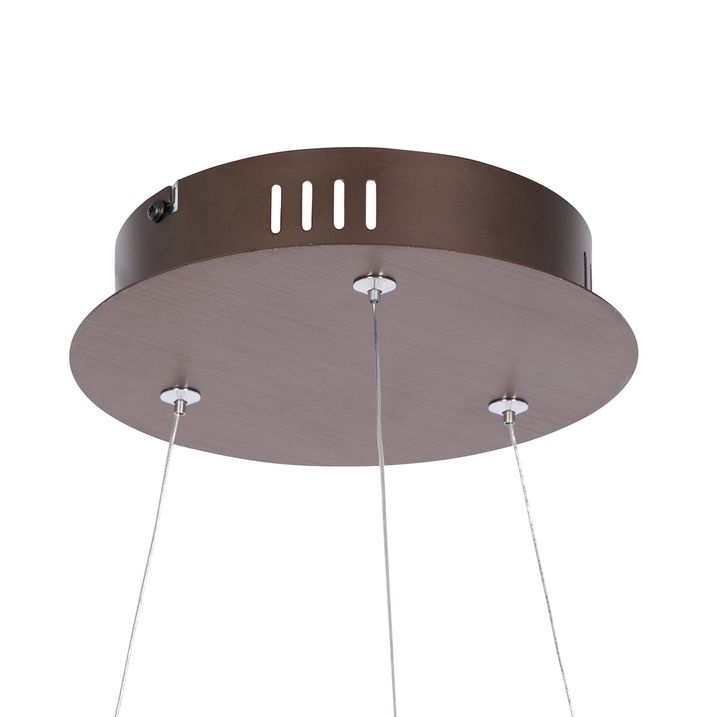 Zidna lampa tamno bronzana 60 cm uključujući LED 3-stepena prigušivača - Anello