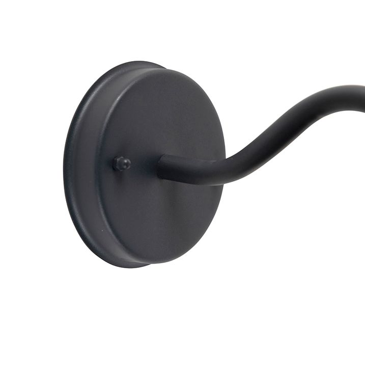 Inteligentná rustikálna nástenná lampa antracit IP44 vrátane wifi E27 - Kansas