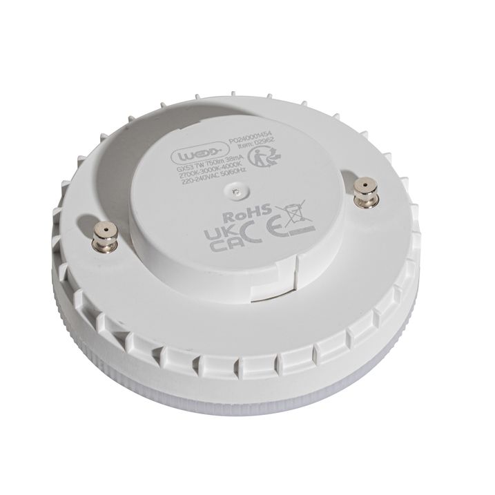 5er-Set GX53 3-Stufen Dim-to-Warm LED-Leuchtmittel 7W 750 lm 2700K-4000K