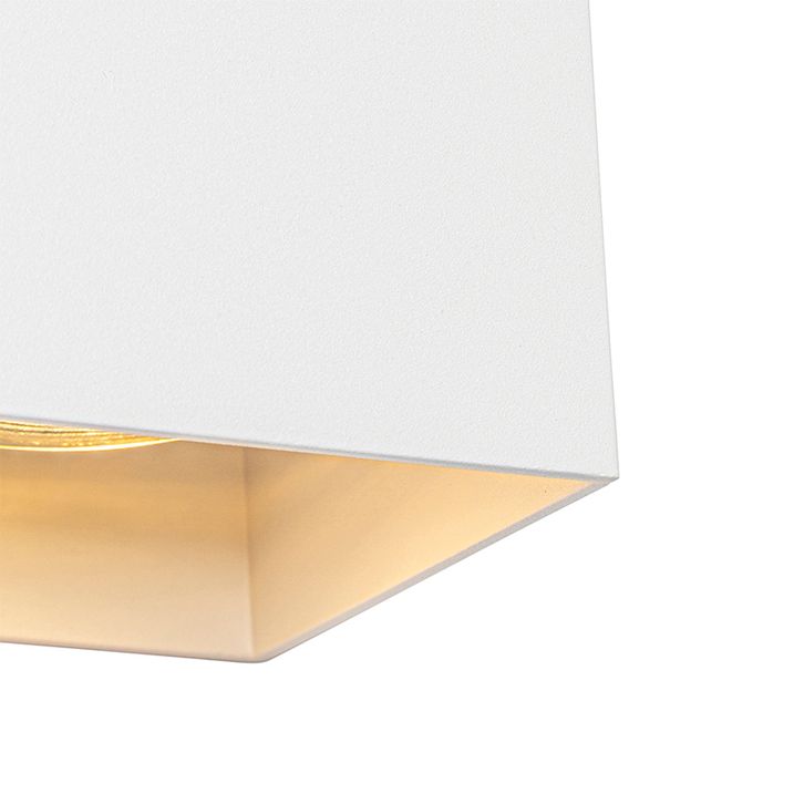 Design wandlamp wit vierkant - Sabbir