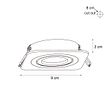 Rounded-Recessed-Spotlight-Dark-Bronze-GU10-50mm-Swivel-and-Tiltable-IP44---Alberto