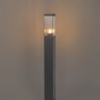 Moderna-spoljašnja-stubna-lampa-tamno-siva-sa-dimljenim-staklom-80-cm---Malios