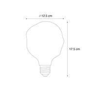 E27-Dimmbare-LED-Glühbirne-Spiralfilament-G125-Spiegel-Silber-4W-75-lm-1800K
