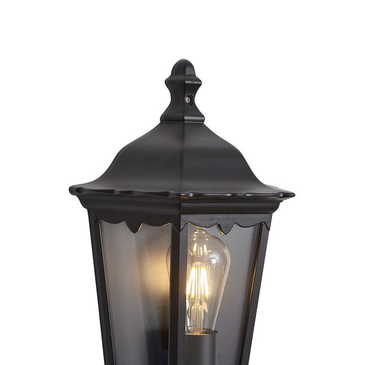 Klassieke buiten wandlantaarn zwart IP44 - Havana half