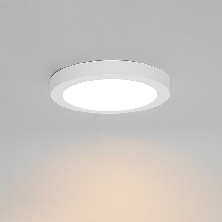 LED'li 3 Kademeli Kısılabilir Sıcak Beyaz Işıklı, Düğmeli, Yüzeye Monte veya Gömme Spot Lamba Beyaz 18 cm - Trans