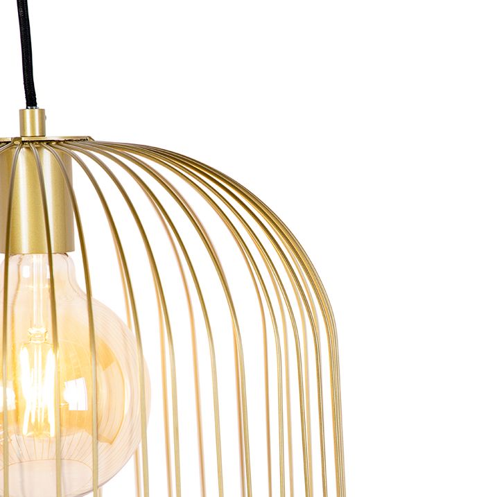 Dizajnerska viseća lampa zlatna - Wire Knock