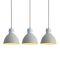 Ensemble de 3 lampes suspendues rustiques grises - Dory