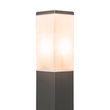 Moderne-udendørs-lampestolpe-mørkegrå-med-opal-80-cm-IP44---Malios