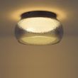 Art-Deco-Ceiling-Lamp-Gunmetal-with-Smoke-Glass-Incl.-3-Step-Dimmable-LED---Thimble