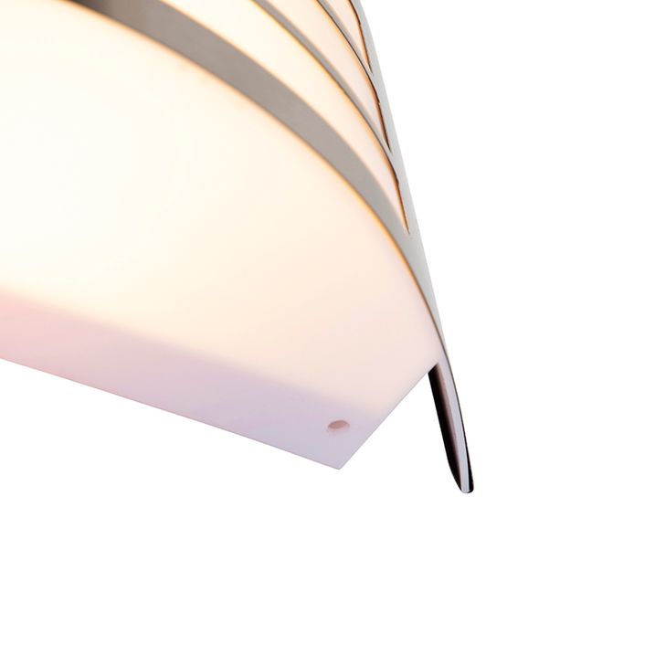 Moderná nástenná lampa z nehrdzavejúcej ocele IP44 - Sapphire Deluxe