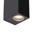 Moderne-buiten-wandlamp-zwart-kunststof-2-lichts---Baleno