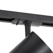 Moderner-Strahler-schwarz-für-1-Phasen-Schienensystem-inkl.-LED---Iconic-Mark
