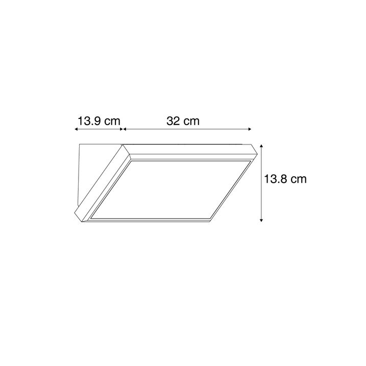 Candeeiro de Parede Exterior Moderno Cinzento Escuro Incl. LED IP65 - Marek