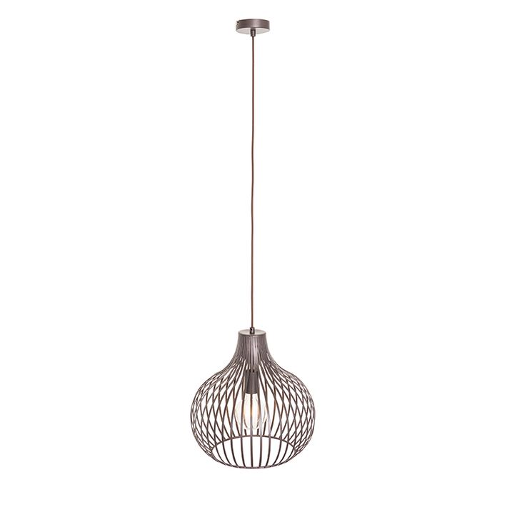 Kaasaegne ripplamp pruun 38 cm - Saffira