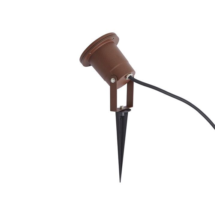 Moderne prikspot roestbruin incl. snoer en stekker 204cm IP65 - Basic