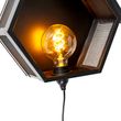 Priemyselná-nástenná-lampa-čierna---Comb-gaze