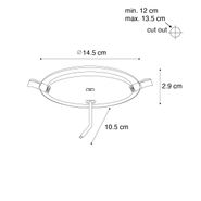 Einbaustrahler-weiß-14,5-cm-inkl.-LED-3-Stufen-Dimmbar-in-Kelvin-mit-Dipschalter---Stephanie