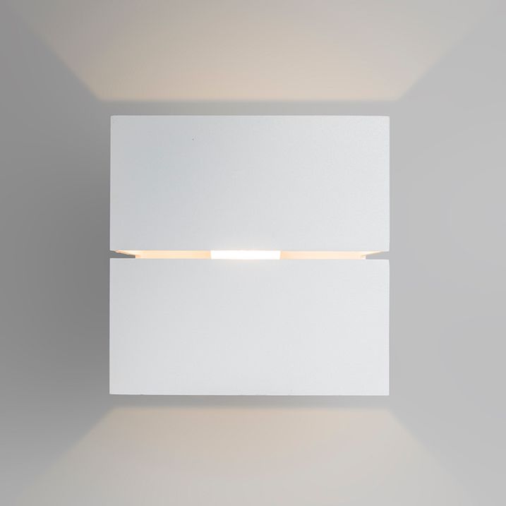 Sodobna stenska svetilka bela 9,7 cm - Transfer Groove