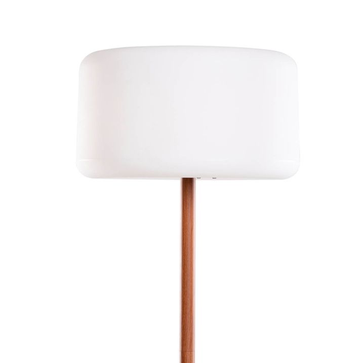 Venkovní stojací lampa bílá vč. stmívatelného solárního dobíjecího LED IP65 - Chloe Plant