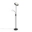 Lampada-da-terra-nera-con-LED-e-dimmer-con-luce-di-lettura---Fez