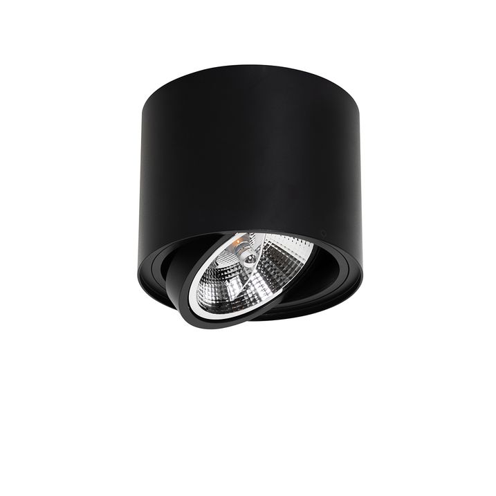 Pametni plafonski reflektor crni podesivi uklj. Wifi GU10 111mm - Rondoo Up