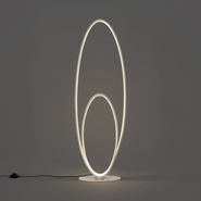 Dizajnová-stojaca-lampa-béžová-vrátane-LED-s-3-stupňovým-stmievaním---Boomerang