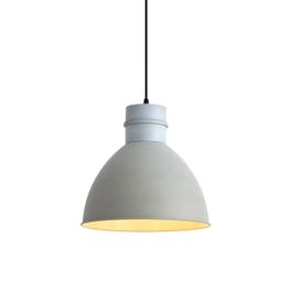 Suspension intelligente grise 30 cm avec ampoule A60 wifi - Dory