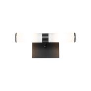 Smart-badkamer-wandlamp-zwart-IP44-2-lichts-incl.-Zigbee-G9---Bath