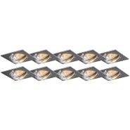 Faretto-da-incasso-moderno-cromo-orientabile-set-da-10---Edu