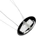 Lampada-a-sospensione-di-design-ovale-nera-con-LED-a-3-livelli-di-dimmerazione---Ovallo