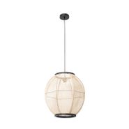 Oosterse-hanglamp-bruin-stof-46-cm---Rob