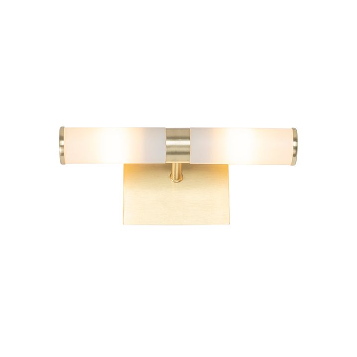 Inteligentna lampa ścienna łazienkowa złota IP44 2-źródła światła z Zigbee G9 - Bath