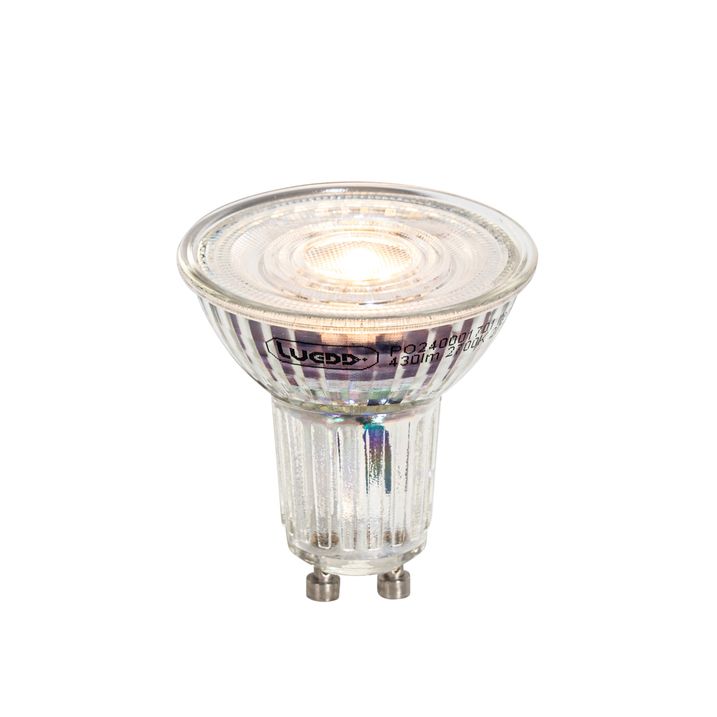 Set od 5 GU10 50mm Zatamnjivih LED Sijalica Prozirne 4.9W 430 lm 2700K