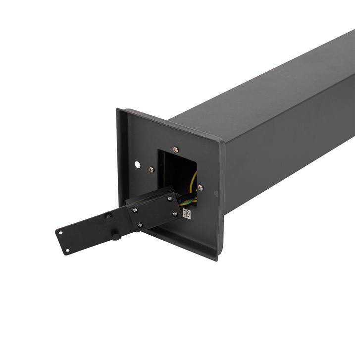 Smarte Aussen-Wegeleuchte Dunkelgrau mit Rauchglas 80 cm inkl. WiFi P45 - Malios