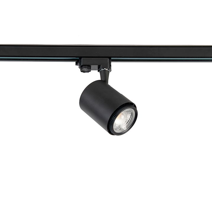 Spot de rail 3 phases moderne réglable avec poutre ajustable et Kelvin 18s - Jeana