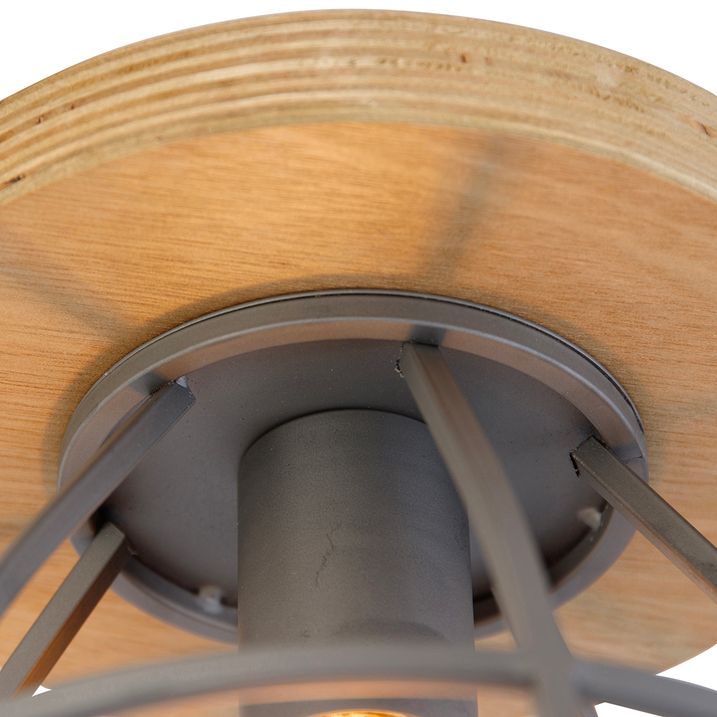 Smart taklampe mørk grå med tre inkl. WiFi E27 - Arthur
