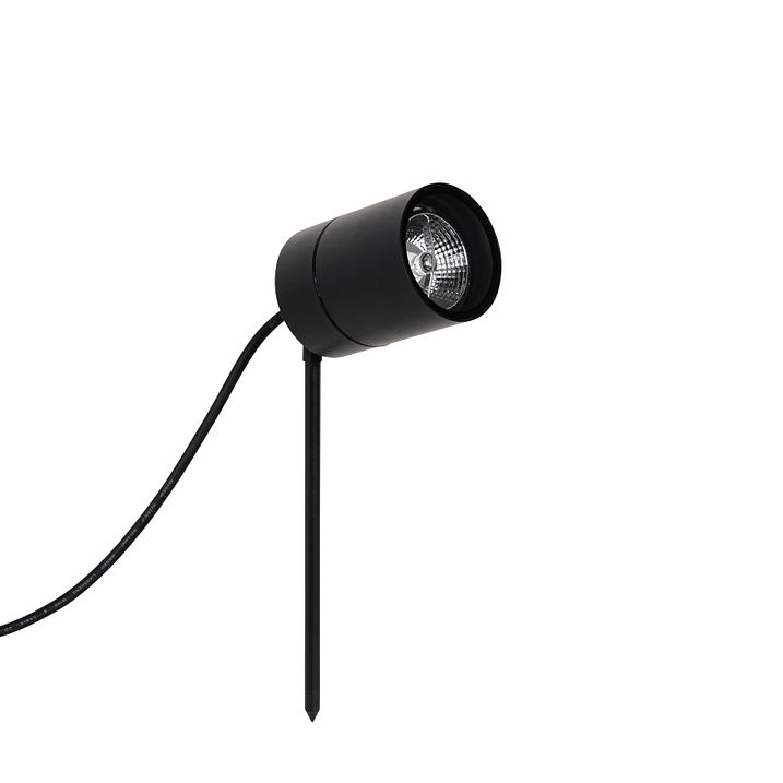 Moderner Spike-Spot schwarz AR70 verstellbar IP44 – Solo
