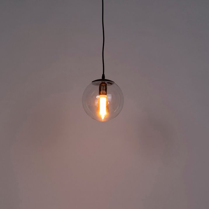 Suspension moderne transparente 20 cm - Pallon