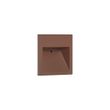 Lampada-da-parete-moderna-marrone-ruggine-quadrata-incl.-LED-IP54---Gem