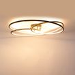 Plafoniera-neagră-78-cm-inclusiv-LED-cu-dimmer-în-3-trepte---Rowin