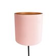 Lampă-de-podea-neagră-cu-abajur-din-catifea-roz-cu-auriu-40-cm---Simplo