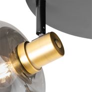 Foco-de-teto-preto-com-dourado-e-vidro-fumê-3-luzes---Zuzanna