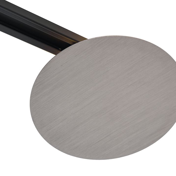 Ray Aydınlatma Sistemi için Modern Metalik Gri Tavan Lambası 1-Fazlı 2-Işıklı - Iconic Pulley