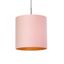 Pendant-Light-with-Velvet-Shade-Pink-with-Gold-40-cm---Combi